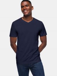 Herren V-Shirt  Dunkelblau